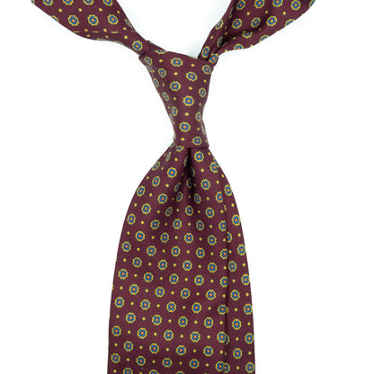 Burgundy Motif Madder Silk Tie