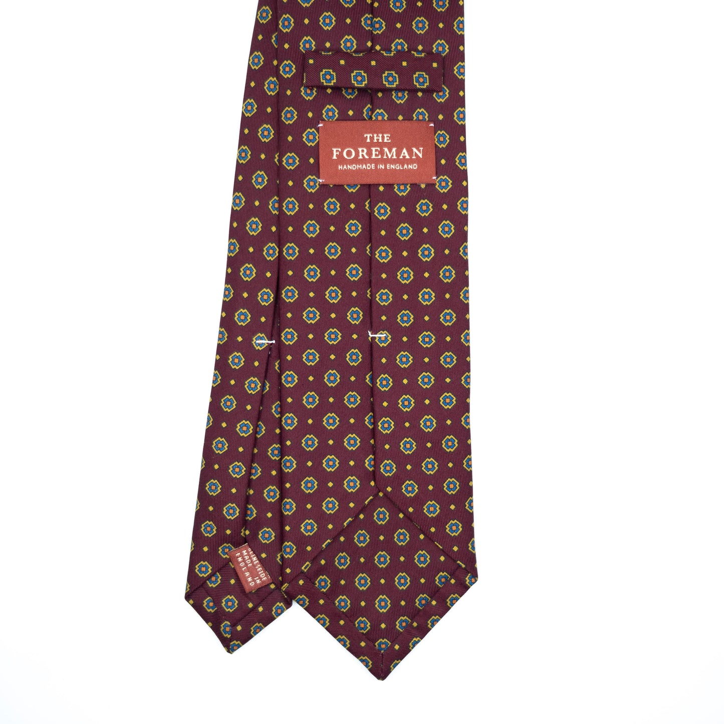 Burgundy Motif Madder Silk Tie