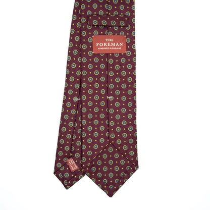 Burgundy Motif Madder Silk Tie