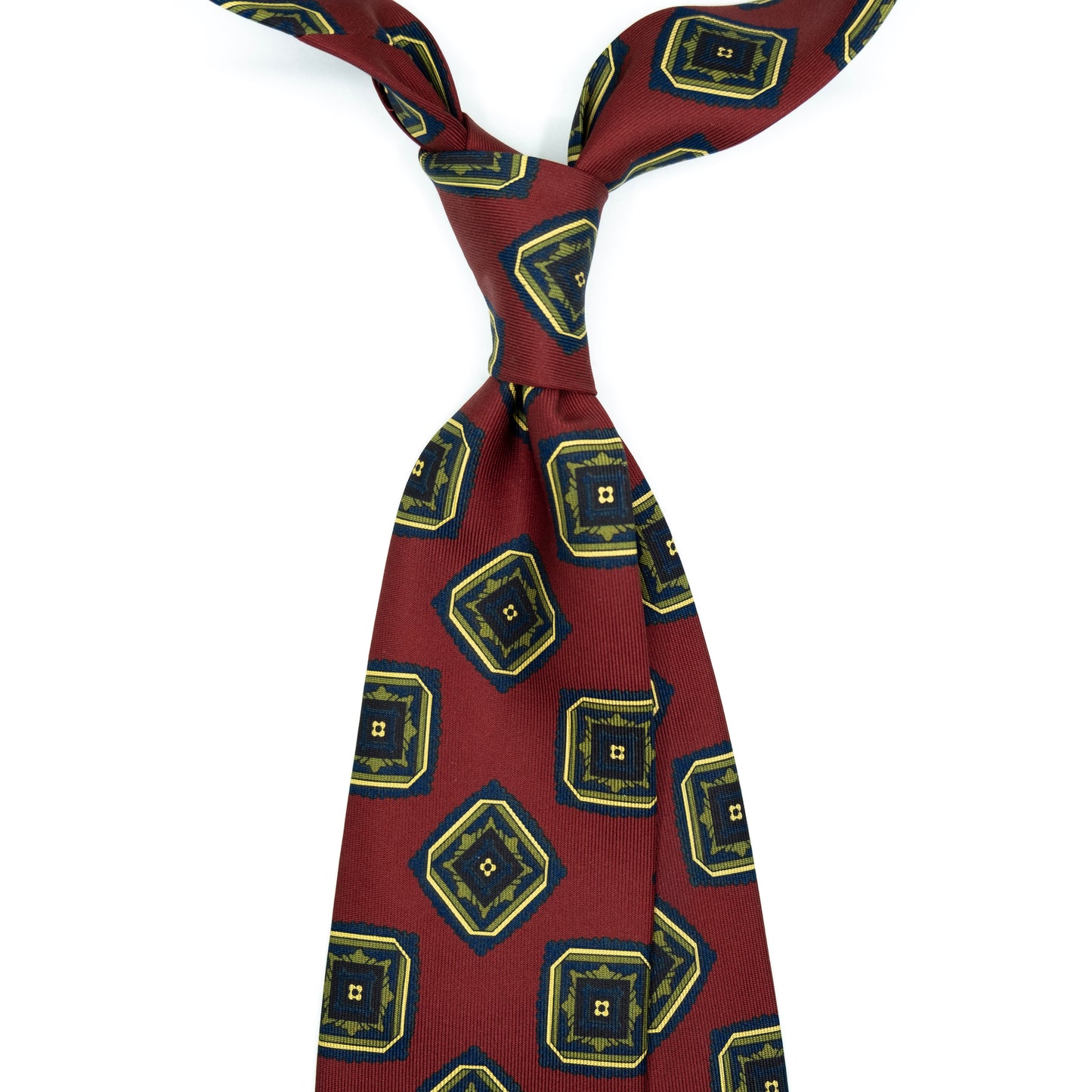 Chestnut Medallion Madder Silk Tie